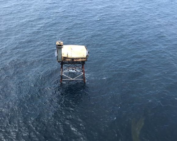 Battle to save to Frying Pan Tower underway 32 miles offshore